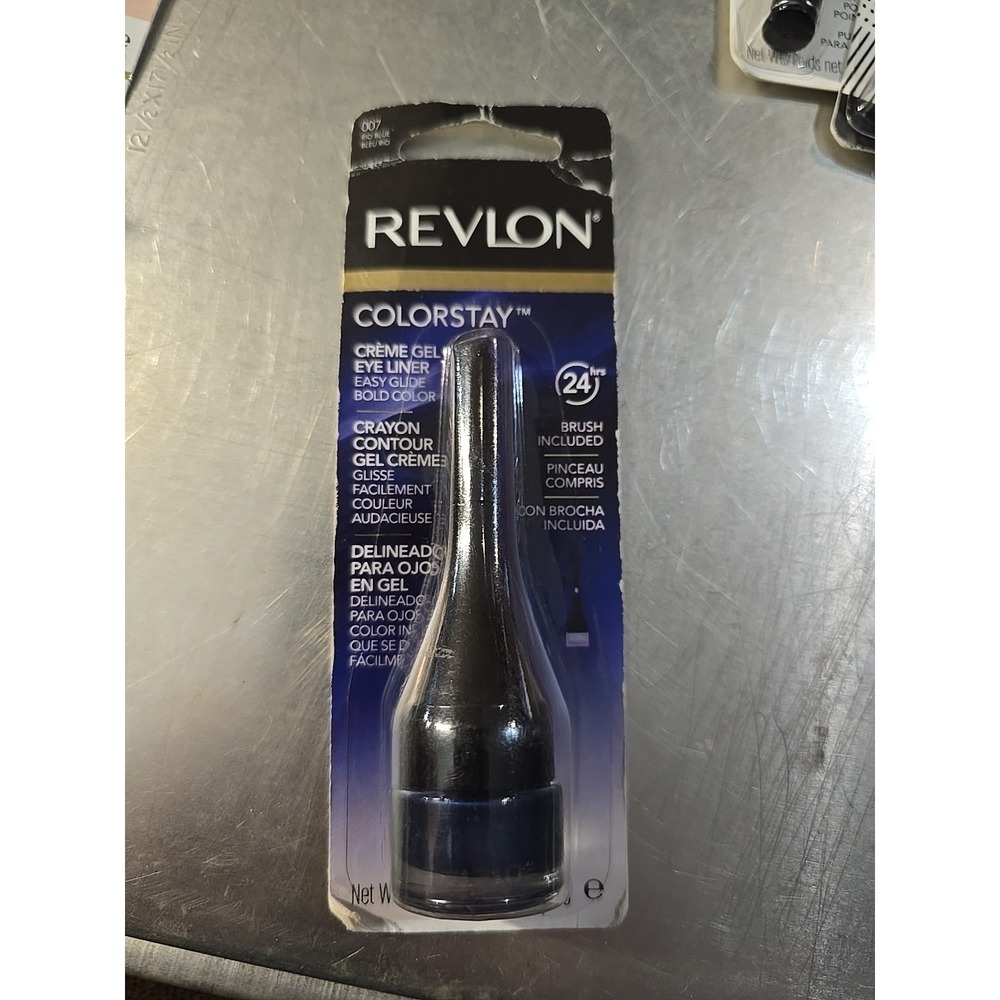 Revlon ColorStay Creme Gel Eyeliner 007 Rio Blue 0.08 Oz NIPS Brush Included